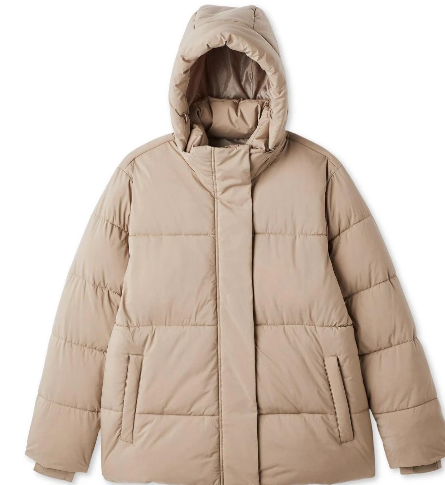 George. beige puffer jacket L/G