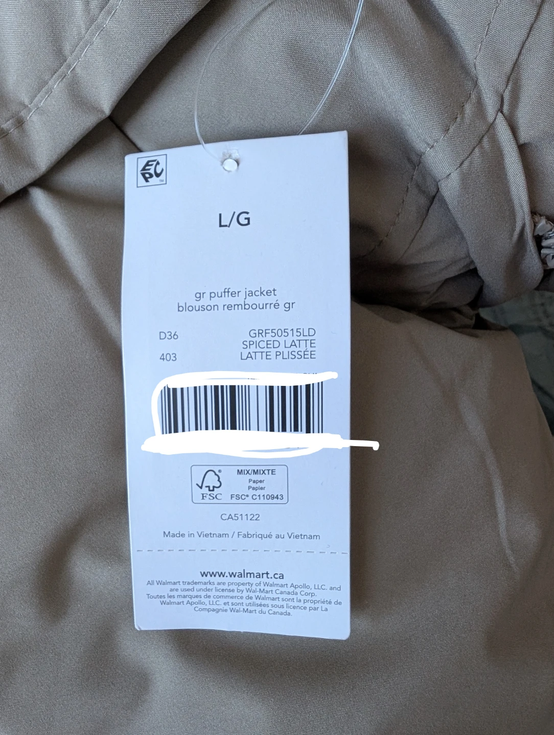 George. beige puffer jacket L/G - photo 3