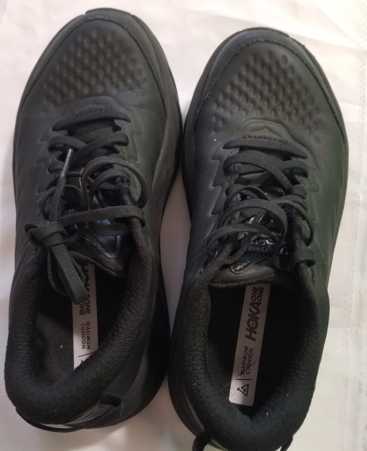 Like New Mens Hokka Black Sport Running Shous - photo 2
