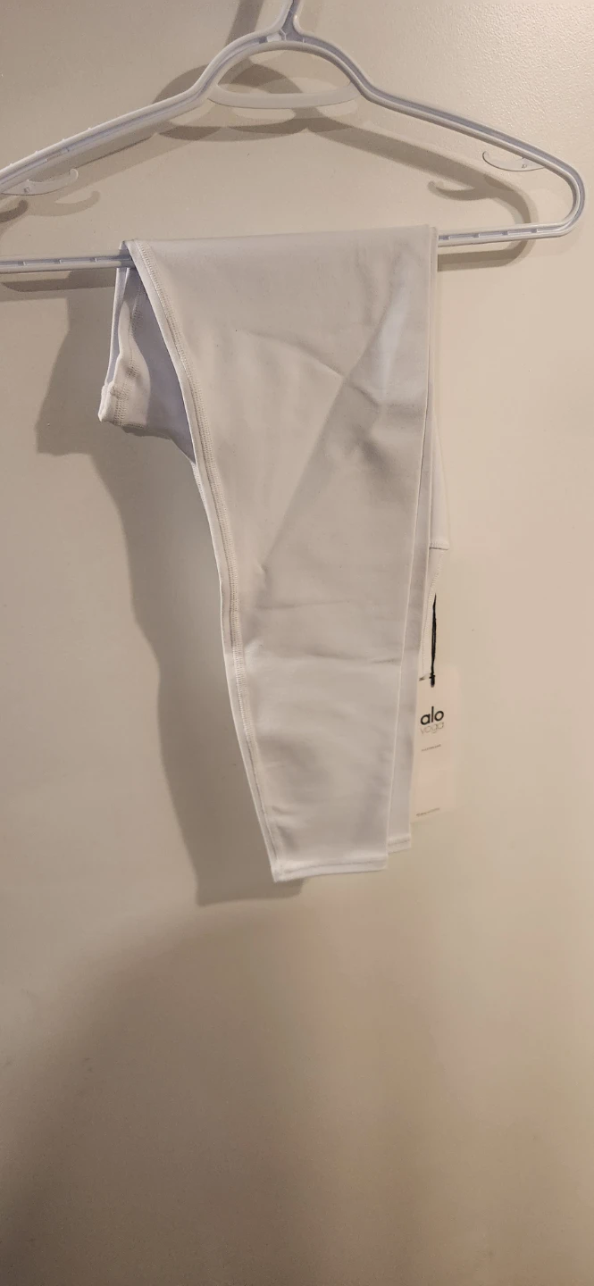 Alo Yoga 7/8 High-Waist Airbrush Legging - White, Size S
