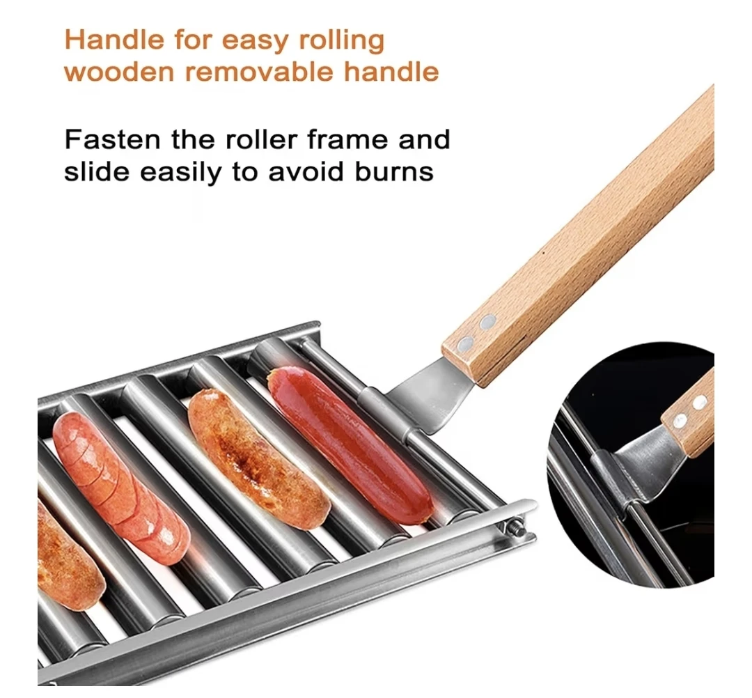 BBQ Hot Dog Roller Grill Cooker - photo 3
