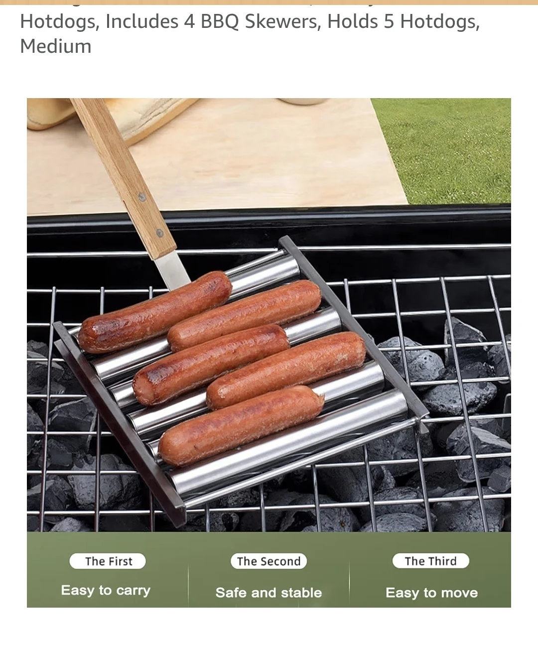 BBQ Hot Dog Roller Grill Cooker - photo 4