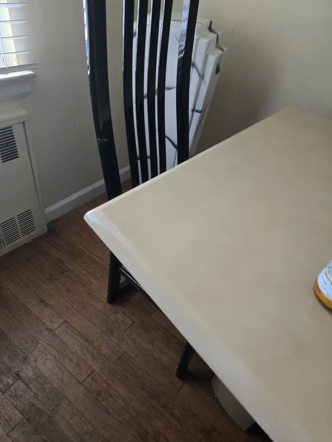Two........Light Wood Laminate Table with Adjustable Legs