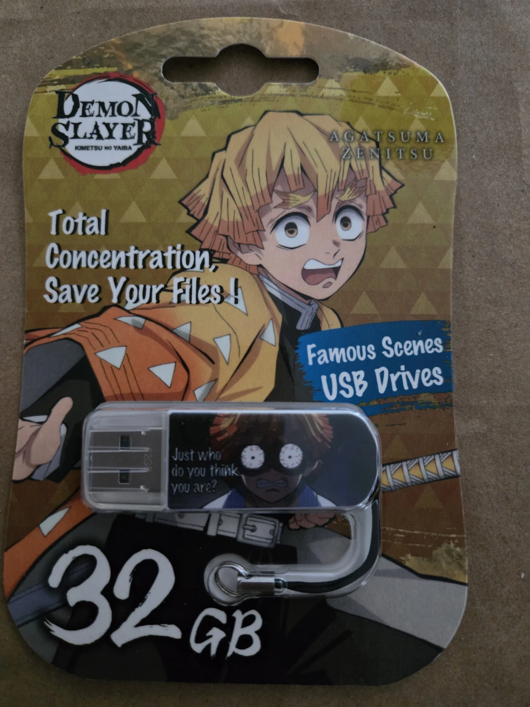 Demon Slayer Agatsuma Zenitsu 32GB USB Drive