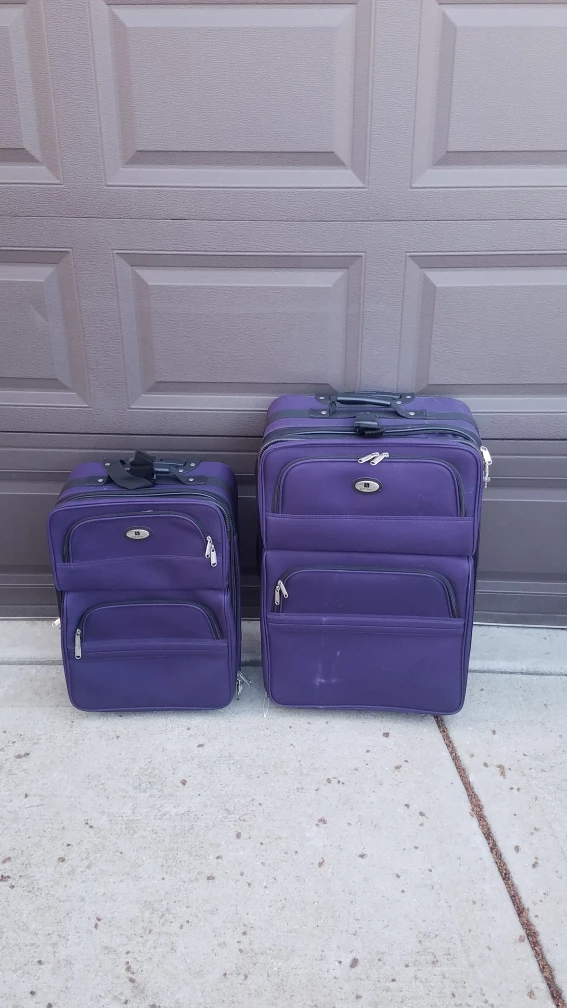 Leisure Purple Luggage Set