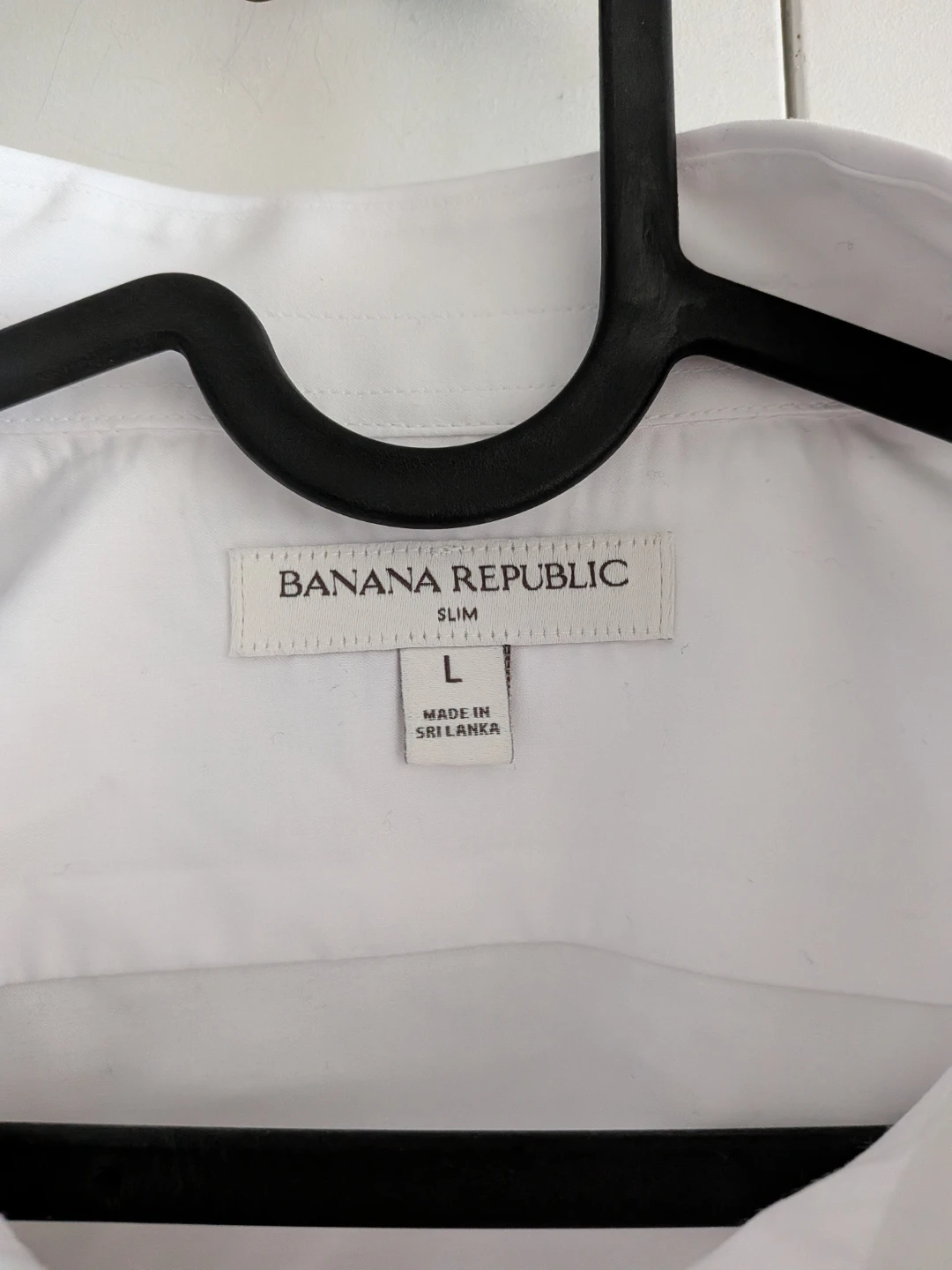 Banana Republic Slim Fit White Dress Shirt - Size L - photo 3