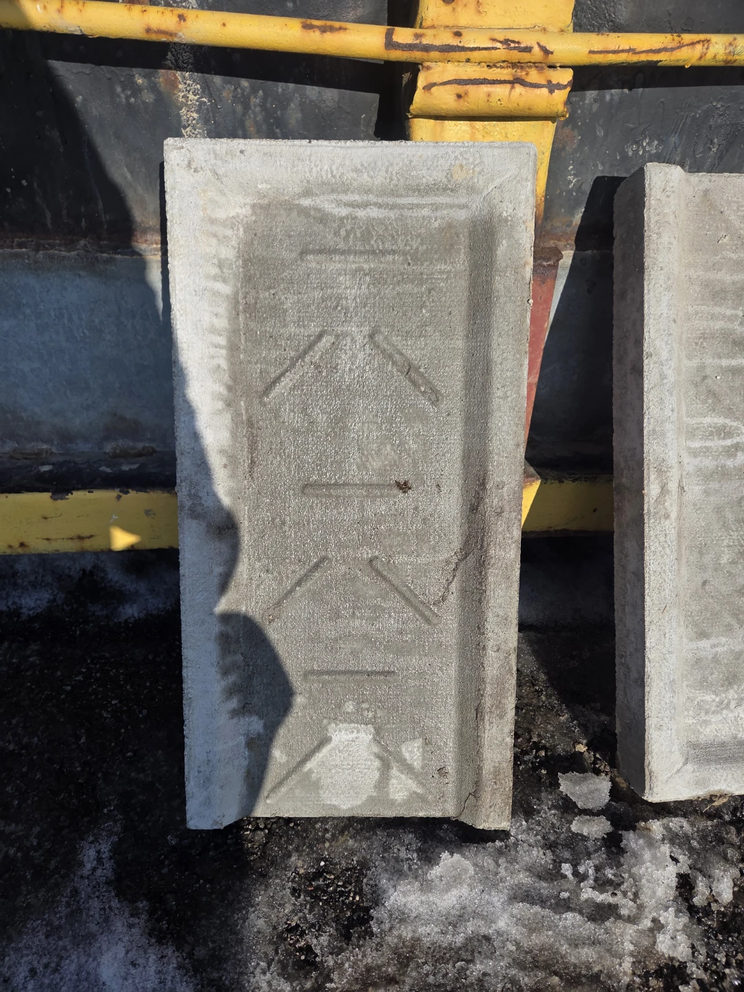 NEW Concrete downspout pad