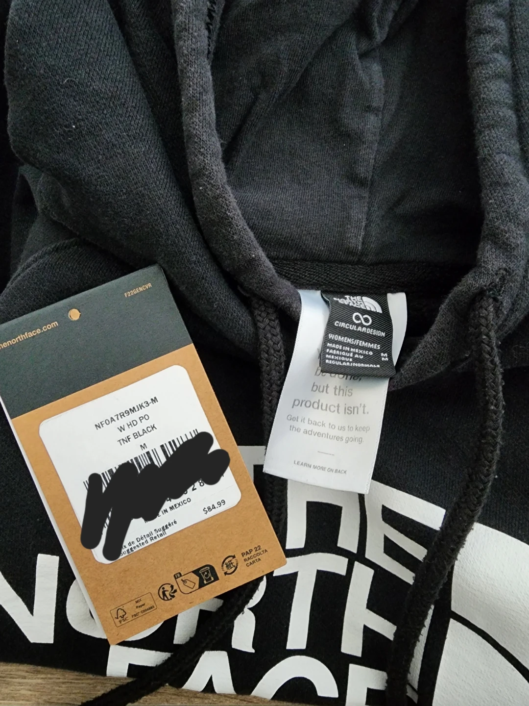 The North Face Black Hoodie Size M - photo 4