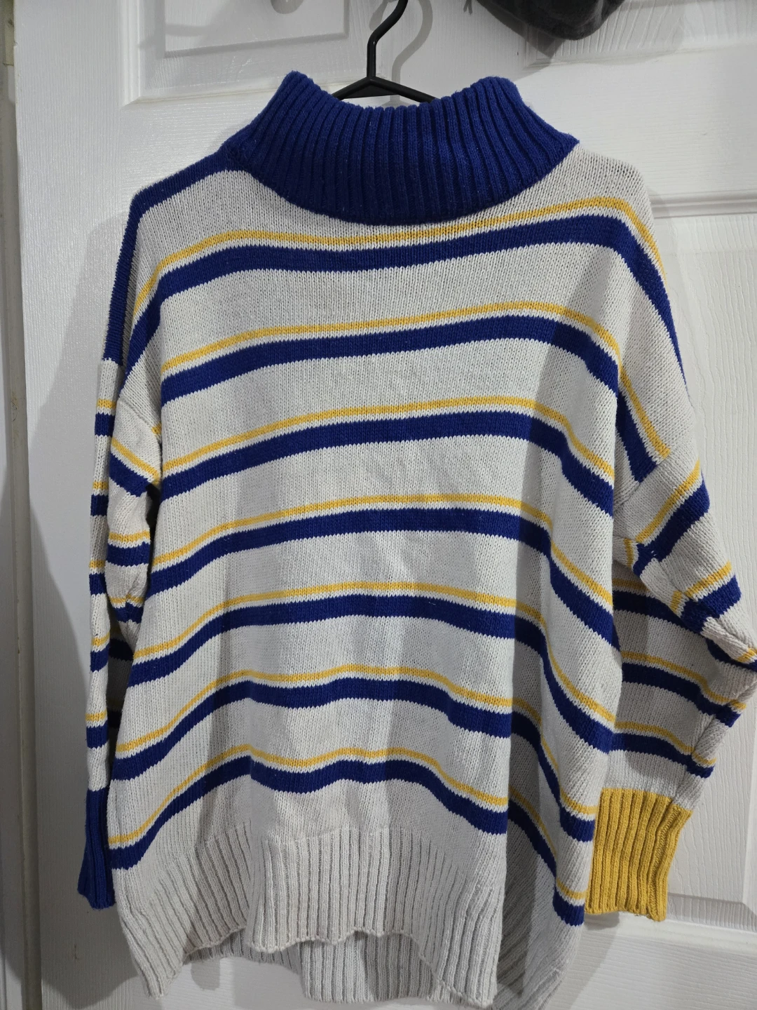 Striped Turtleneck Sweater