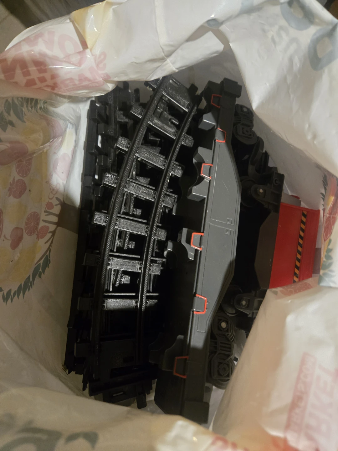 Toy Train Set with Tracks and Engine