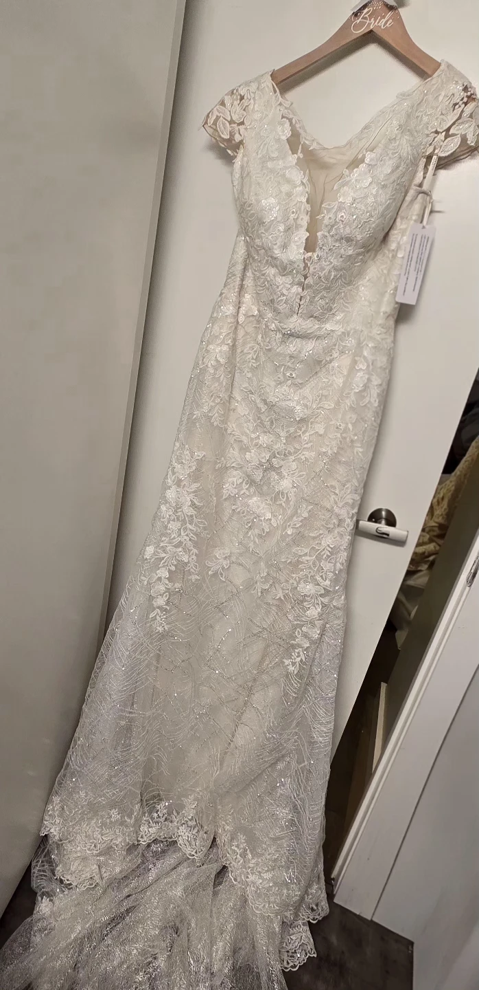 Galina Signature Wedding Dress- Bridal Size 12- Brand New! - photo 3