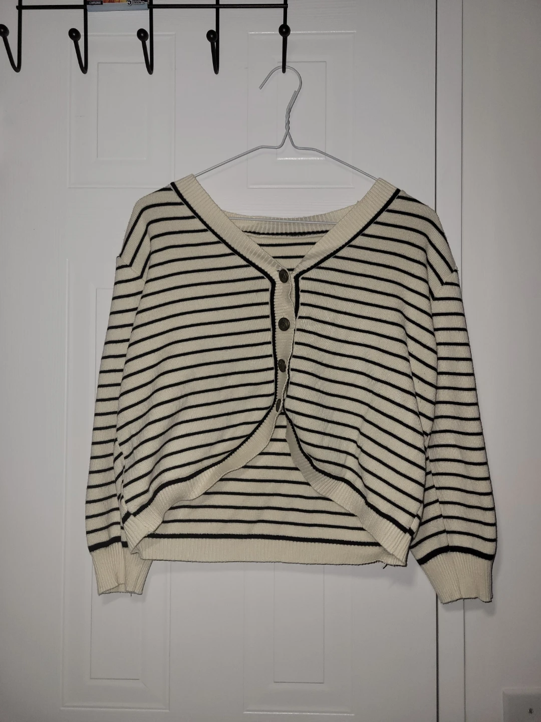 Striped Cardigan Sweater