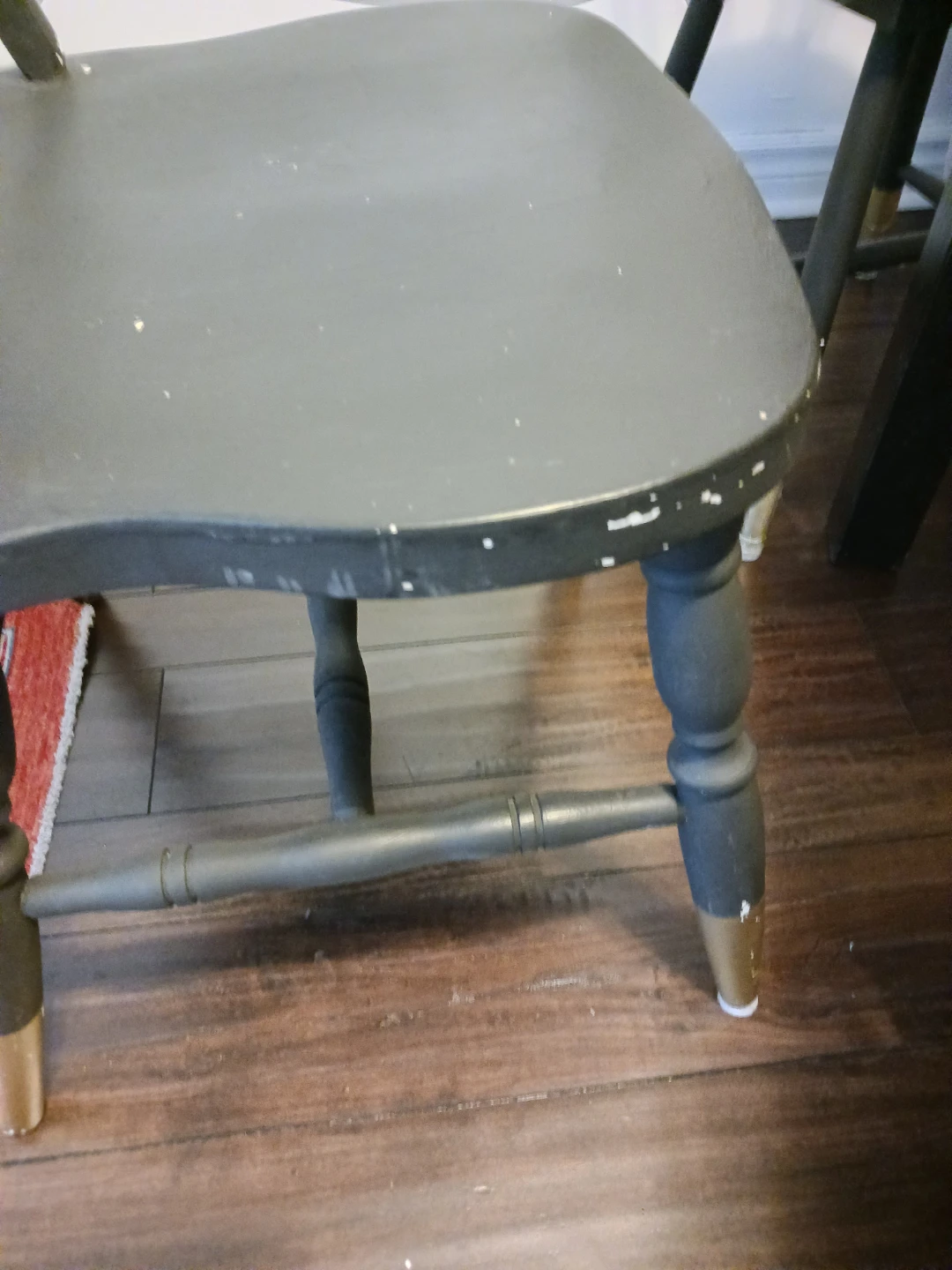 6 black solid wood chairs - photo 3