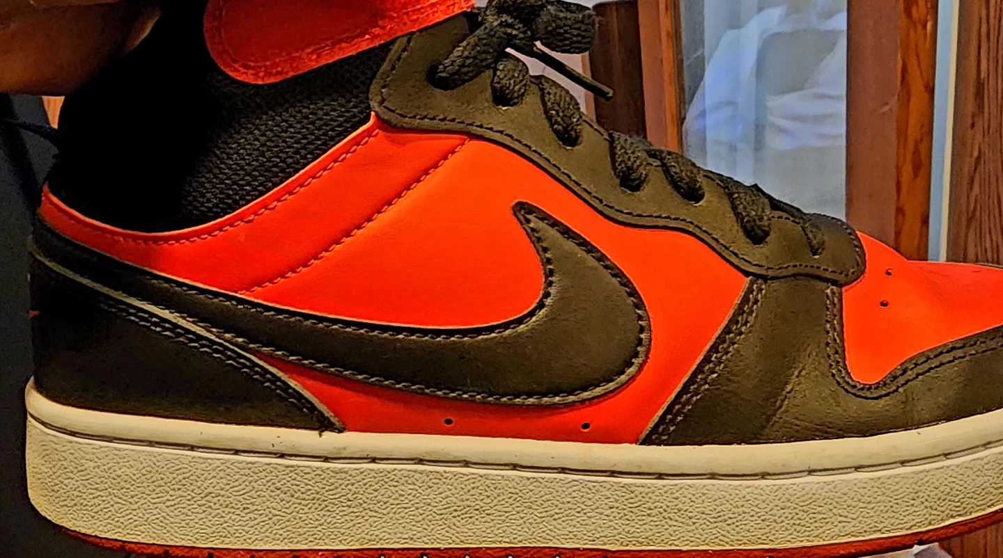 Nike Court Vision Mid Red/Black Youth Sneakers Size 7Y