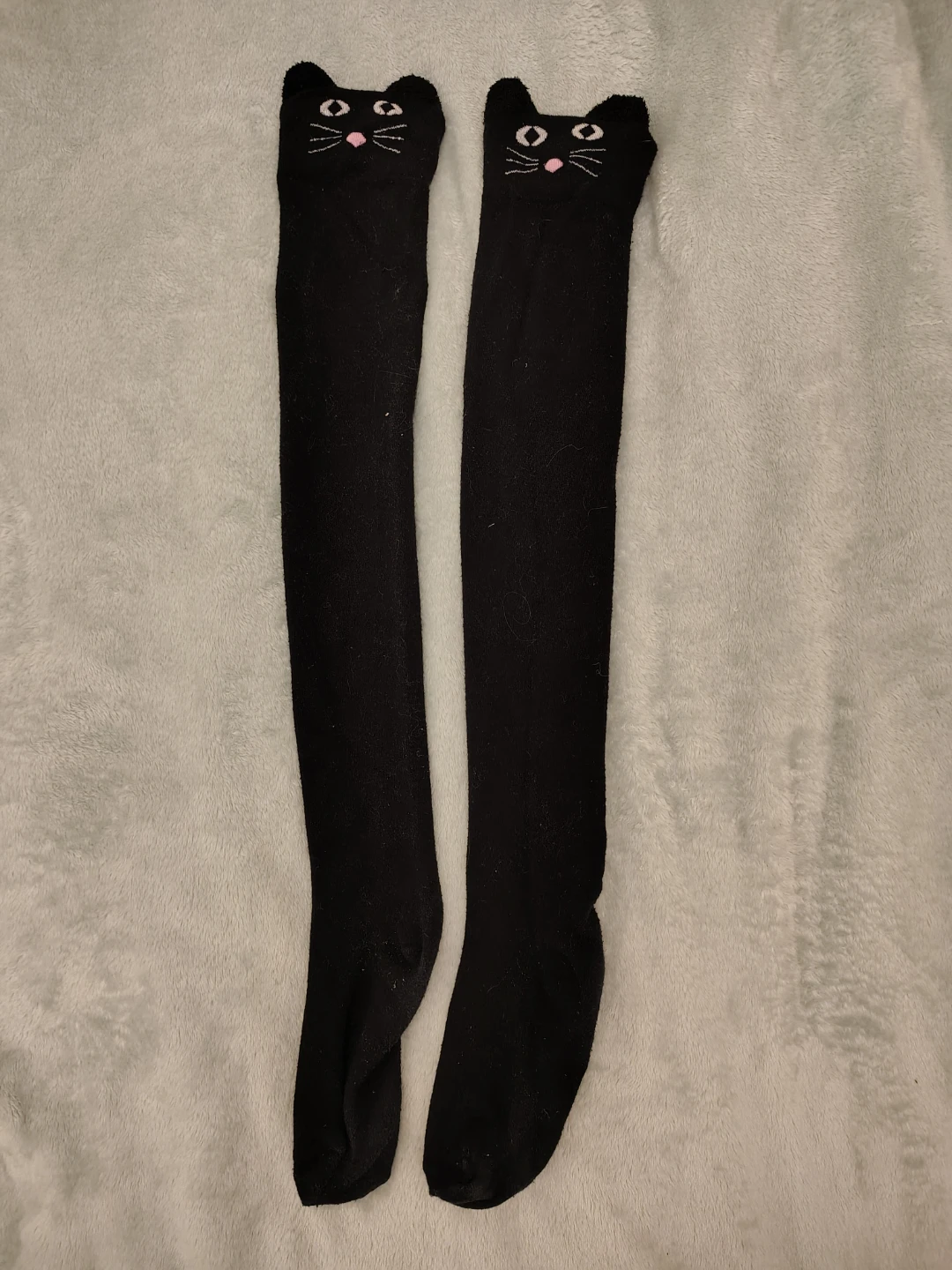 Black Cat thigh high Socks