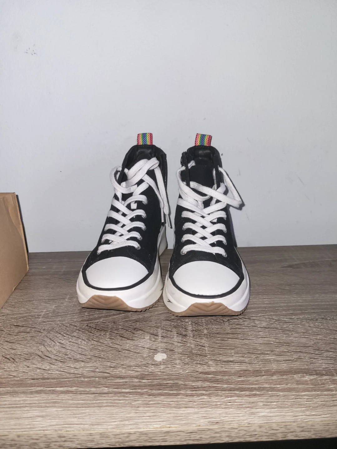 Steve Madden Kids "JWINONAA" Black High Top Sneakers - Size 3 - photo 5