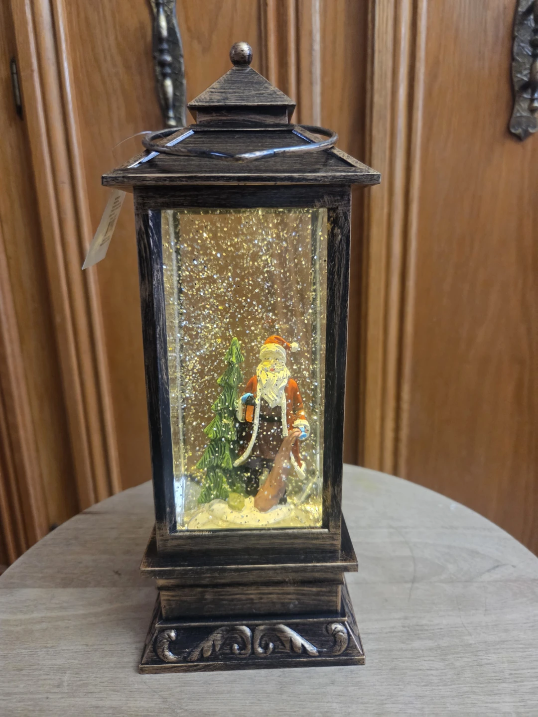 Christmas Water Lantern with Santa