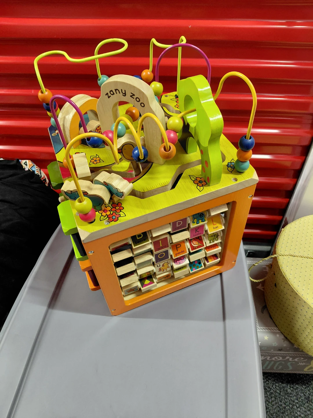 Zany Zoo Wooden Activity Cube Bead Maze Toy