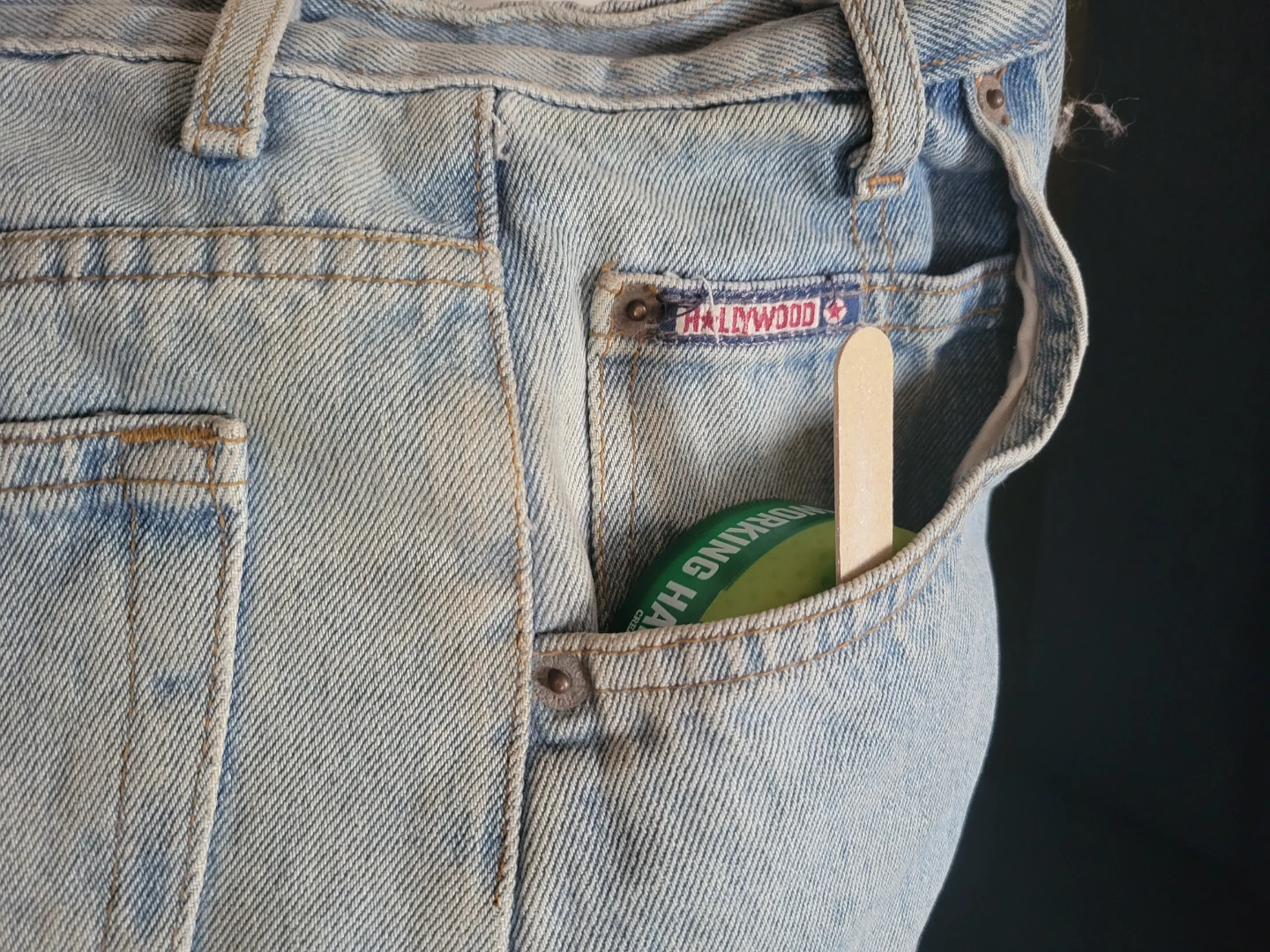 Upcycled Denim pillow - photo 3