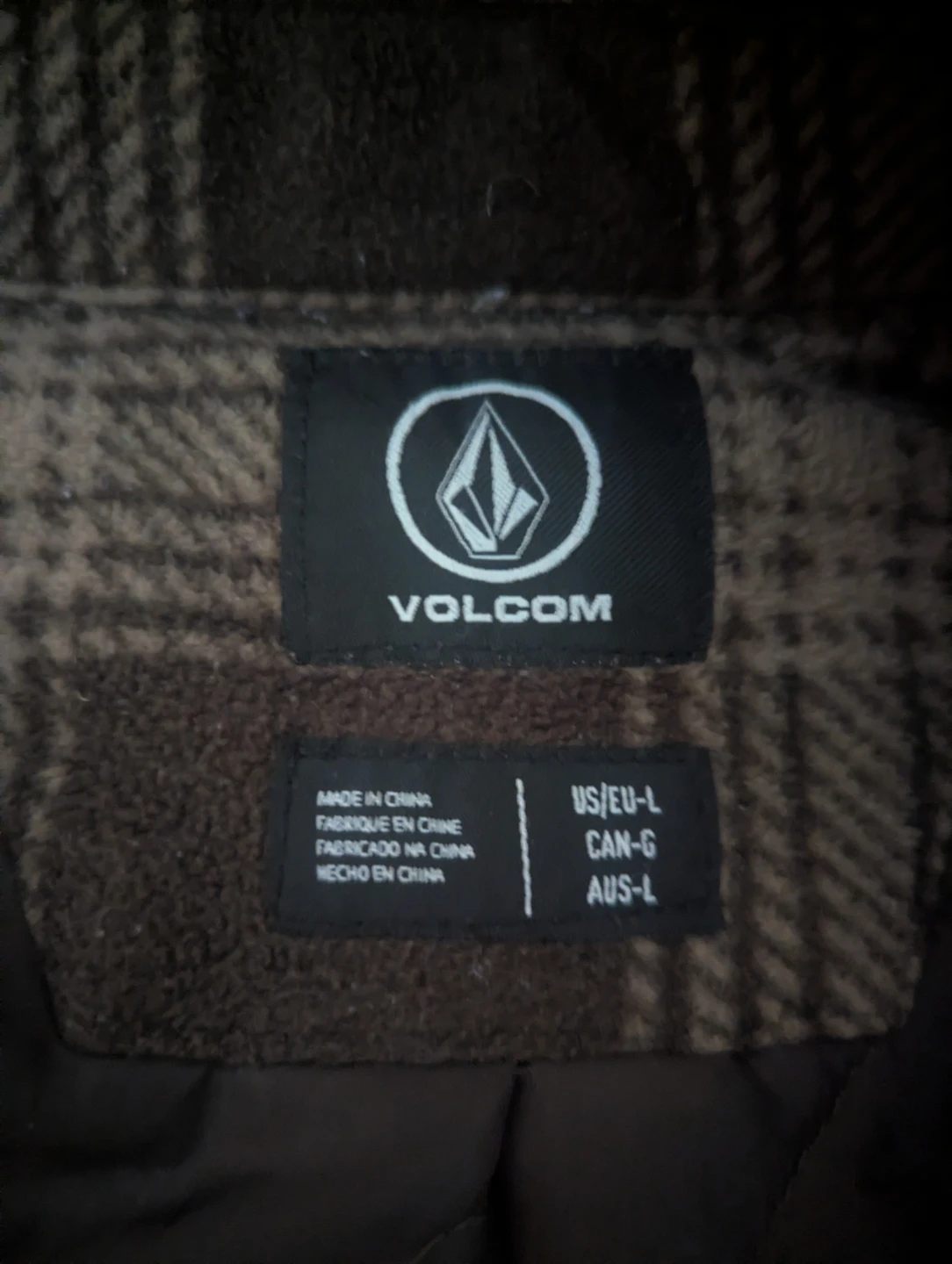 Volcom Plaid Lined Flannel Shirt Jacket - photo 3