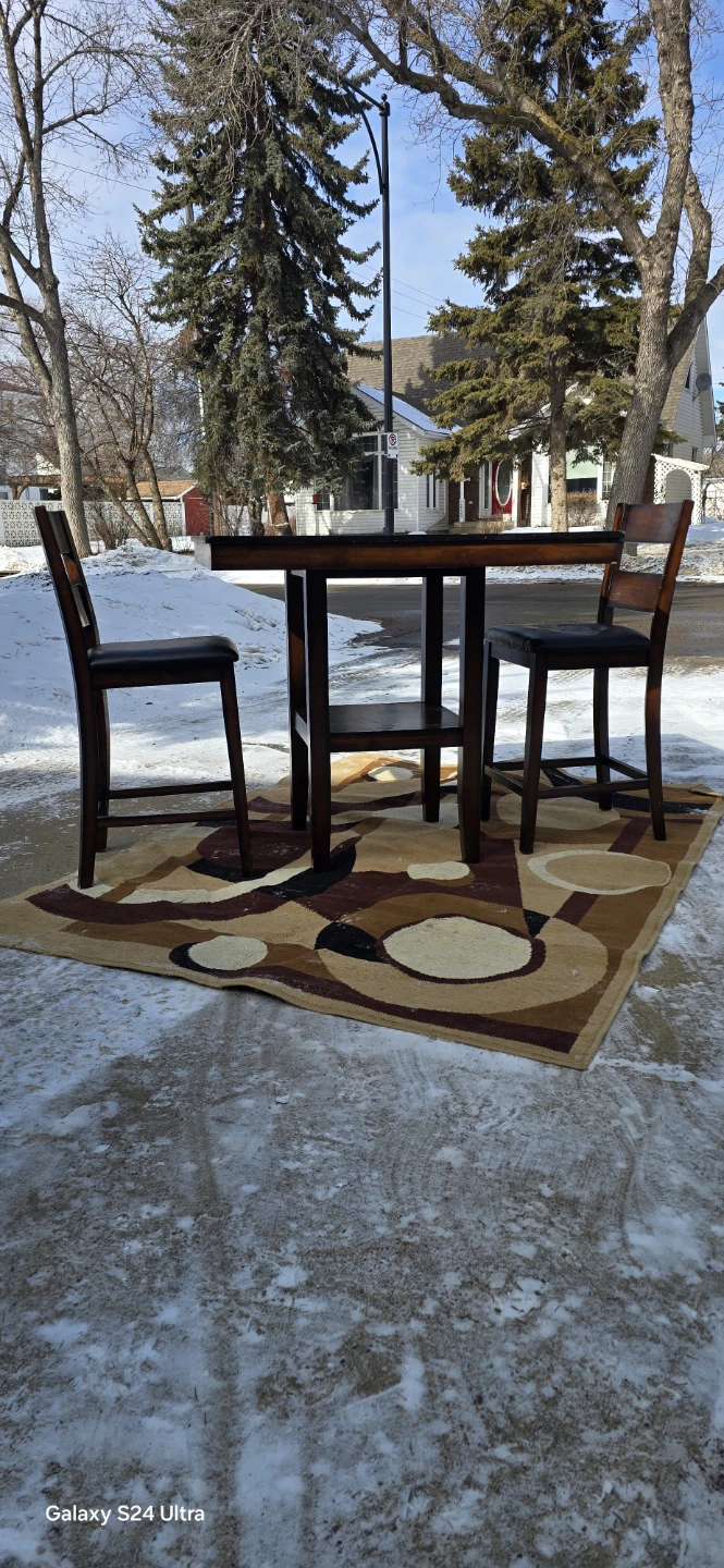 Wooden Dining Table and Chairs Set