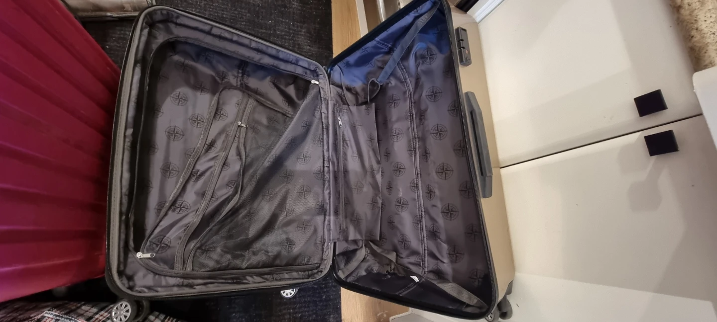 Large Gold Hardshell Spinner Luggage - photo 2