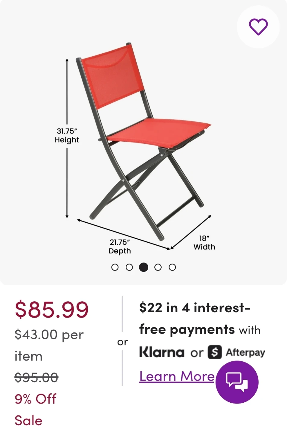Two folding bistro chairs - photo 5