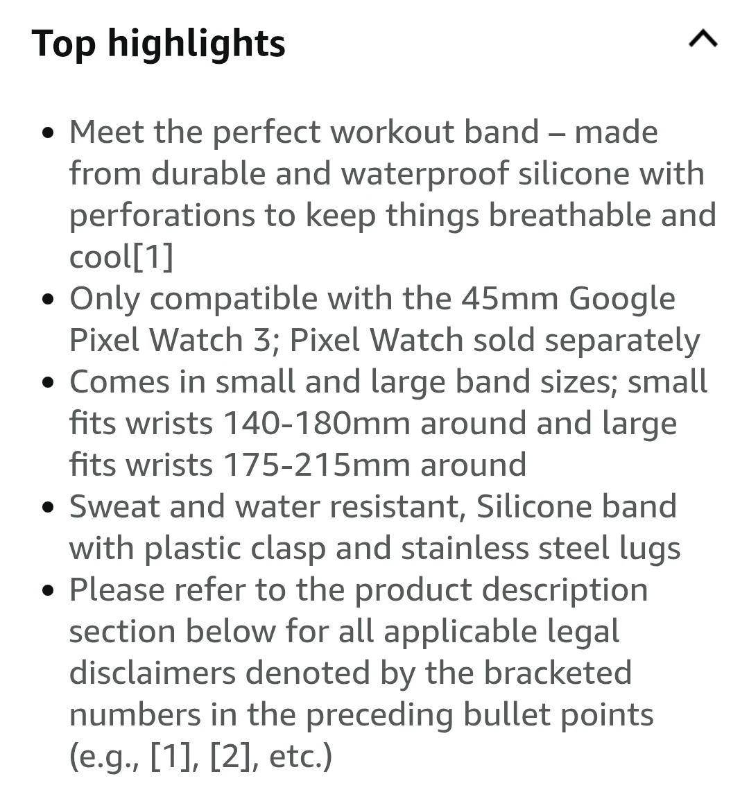 Google Pixel Watch Band Size Small - photo 4