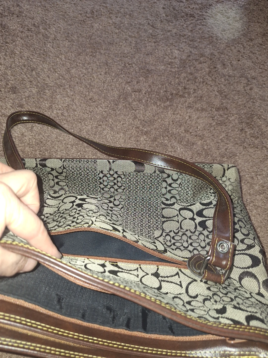 Faux Leather Tote Bag( shoulder bag - photo 5