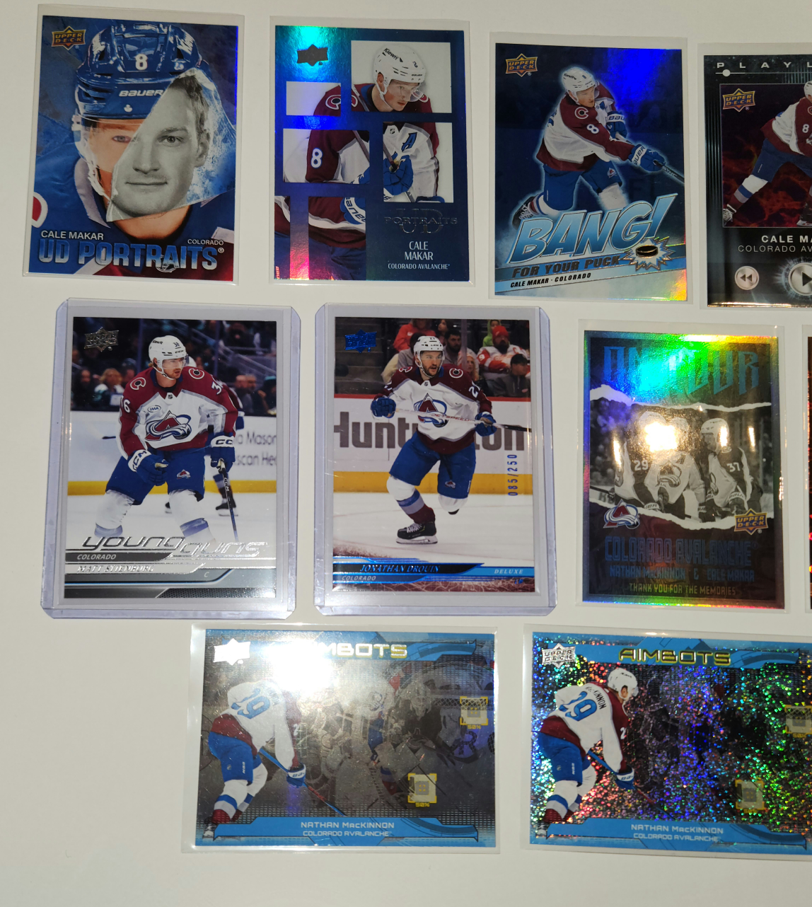 Pick Up x10 Colorado Avalanche Hockey Card Lot Mint - photo 3
