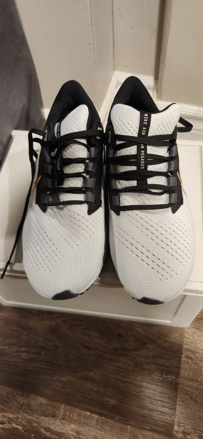 Nike Air Zoom Pegasus 38 Men's Running Shoes White/Black - photo 2