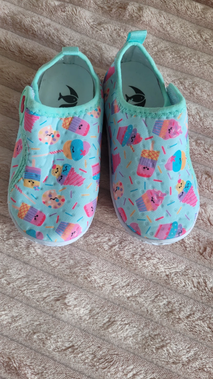 Kids' Aqua Shoes with Cupcake Print - photo 2