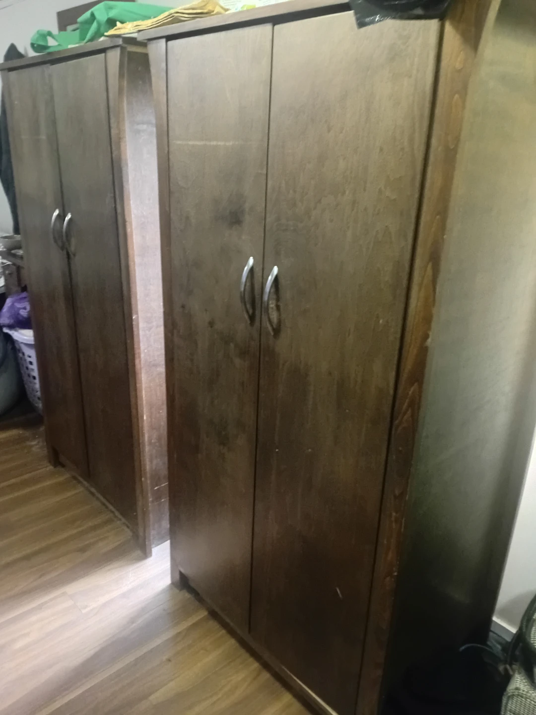 2 Wooden Wardrobe with Two Doors