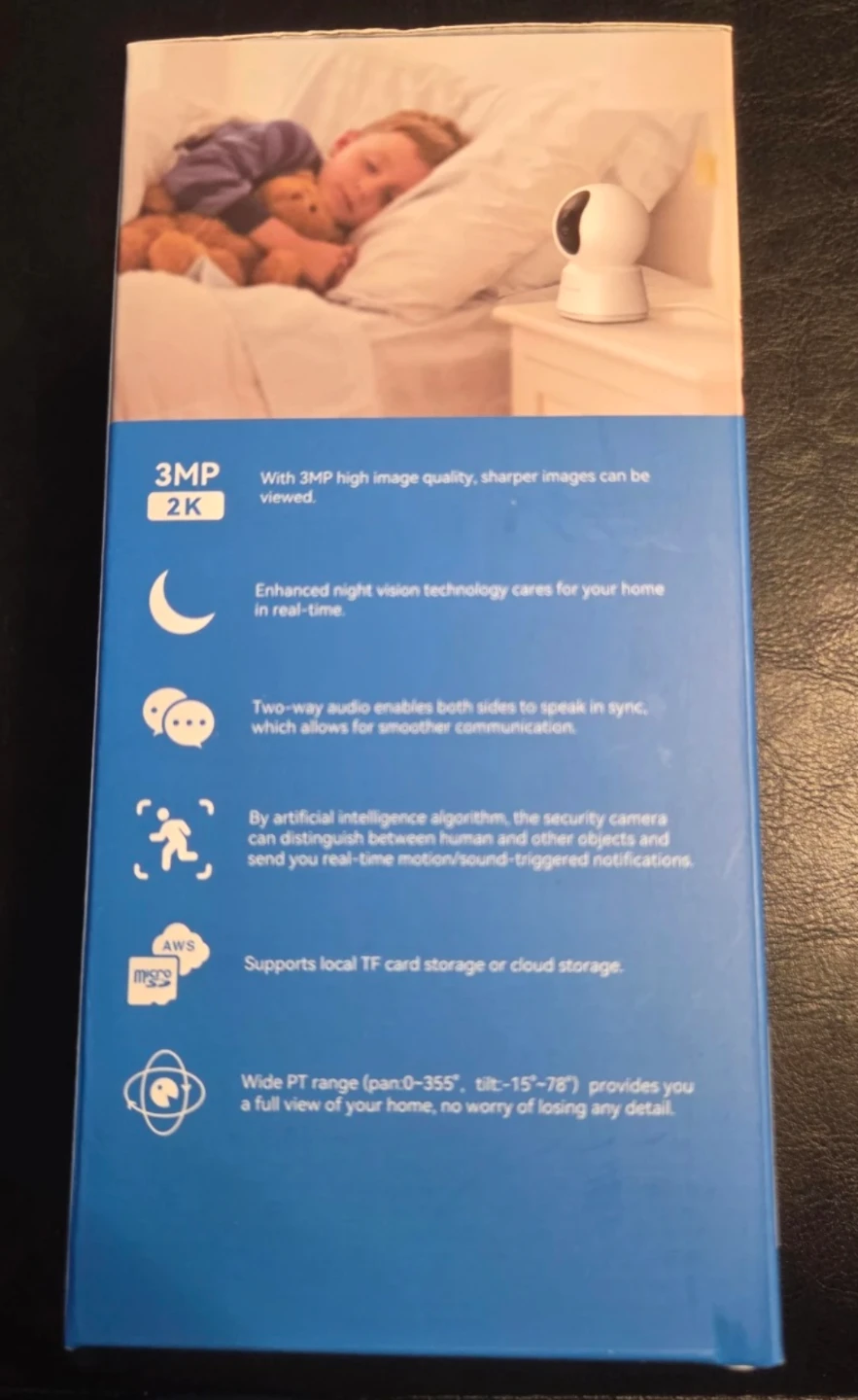 Laxihub 360° P2T 3MP Indoor Wi-Fi Camera - photo 2