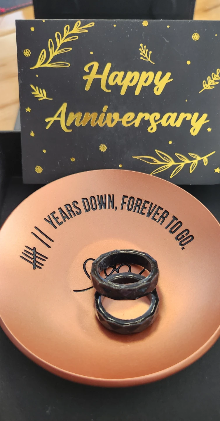 Happy Anniversary Ring Dish