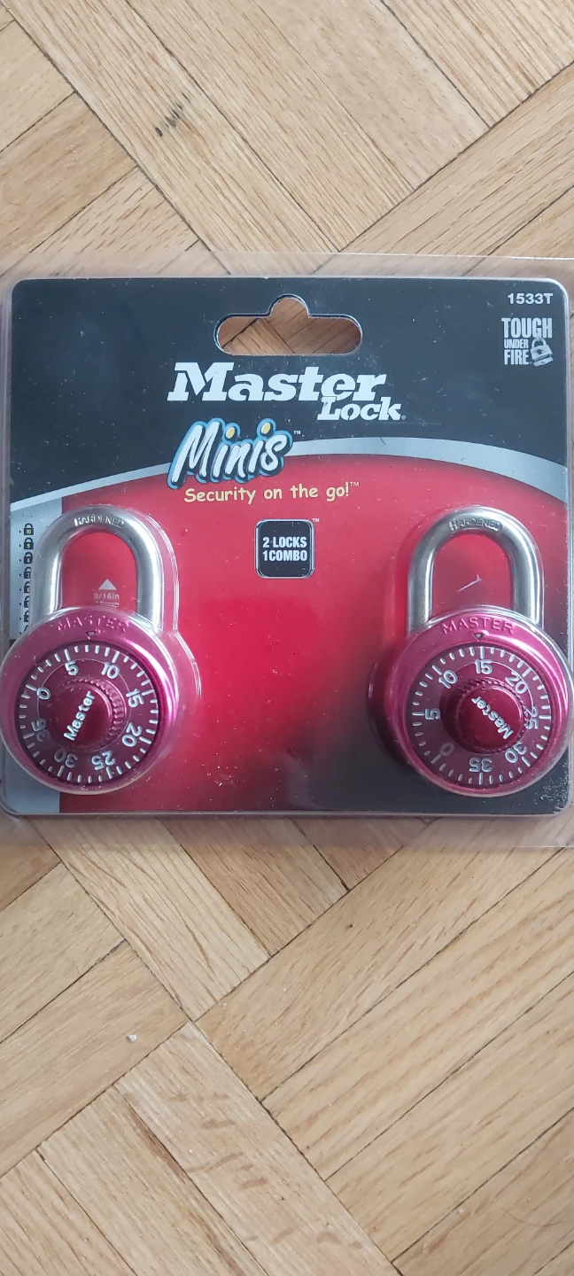 Master Lock Minis Combination Locks - 2 Pack
