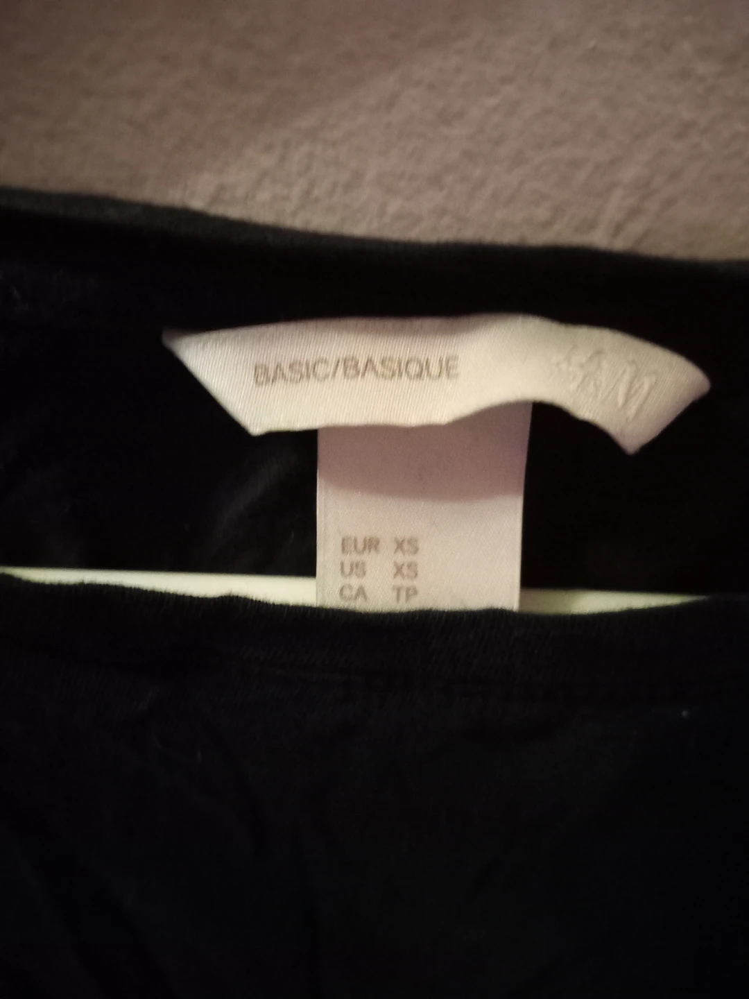 H&M Basic Black Cropped T-Shirt - XS - photo 3