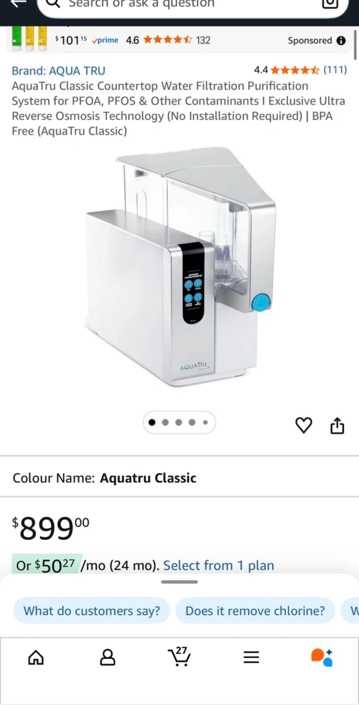 Countertop Water Filtration Purification System for PFOA/PFOS/BP - photo 2