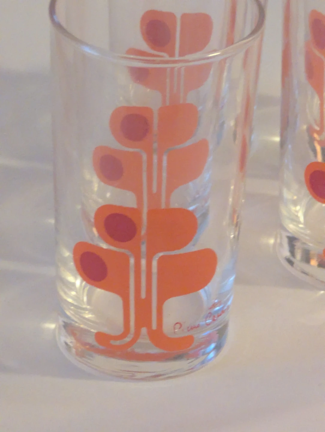 6 Vintage Pierre Cardin Small Juice Glasses  Like new condition - photo 5