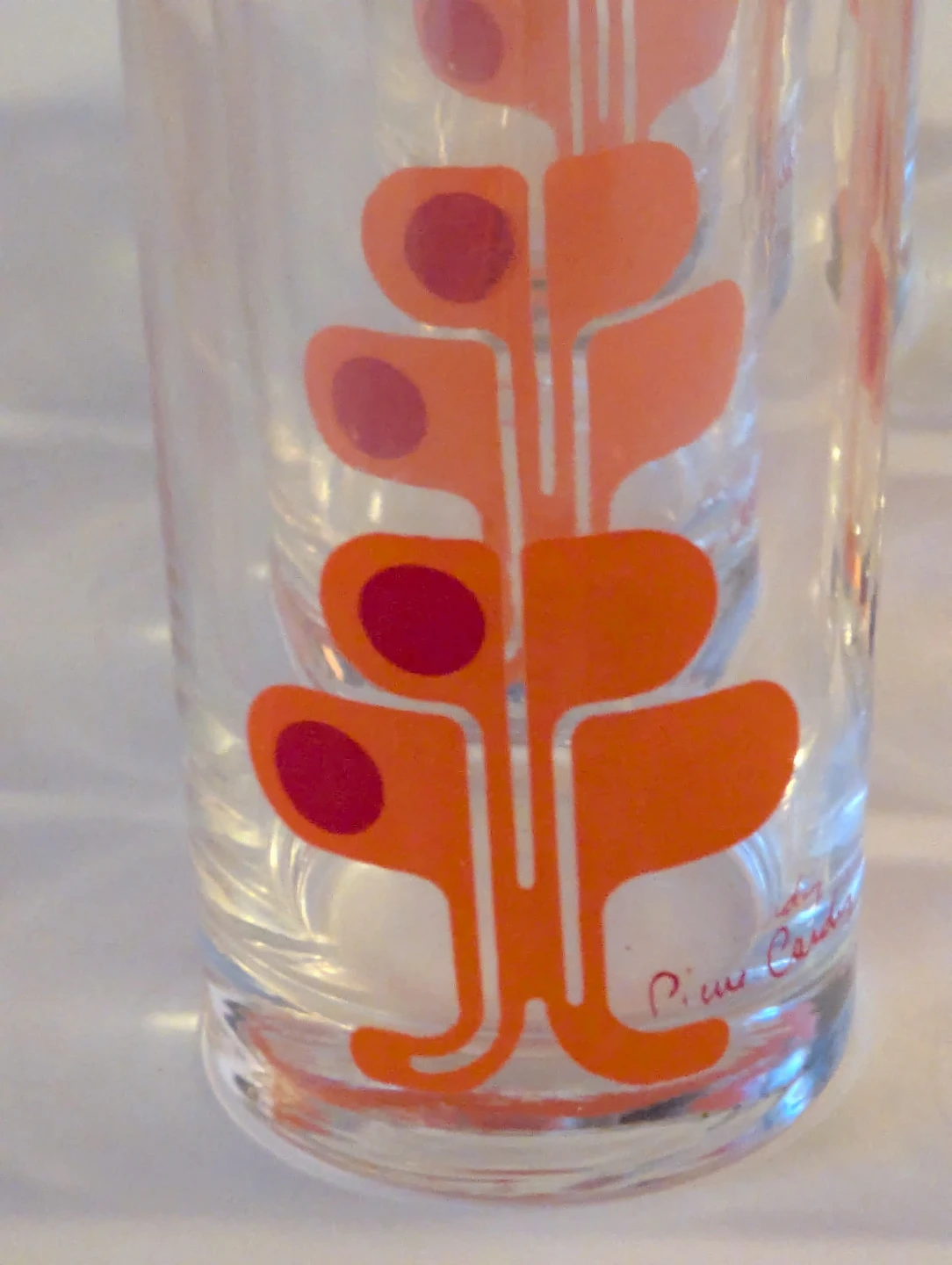 6 Vintage Pierre Cardin Small Juice Glasses  Like new condition - photo 2