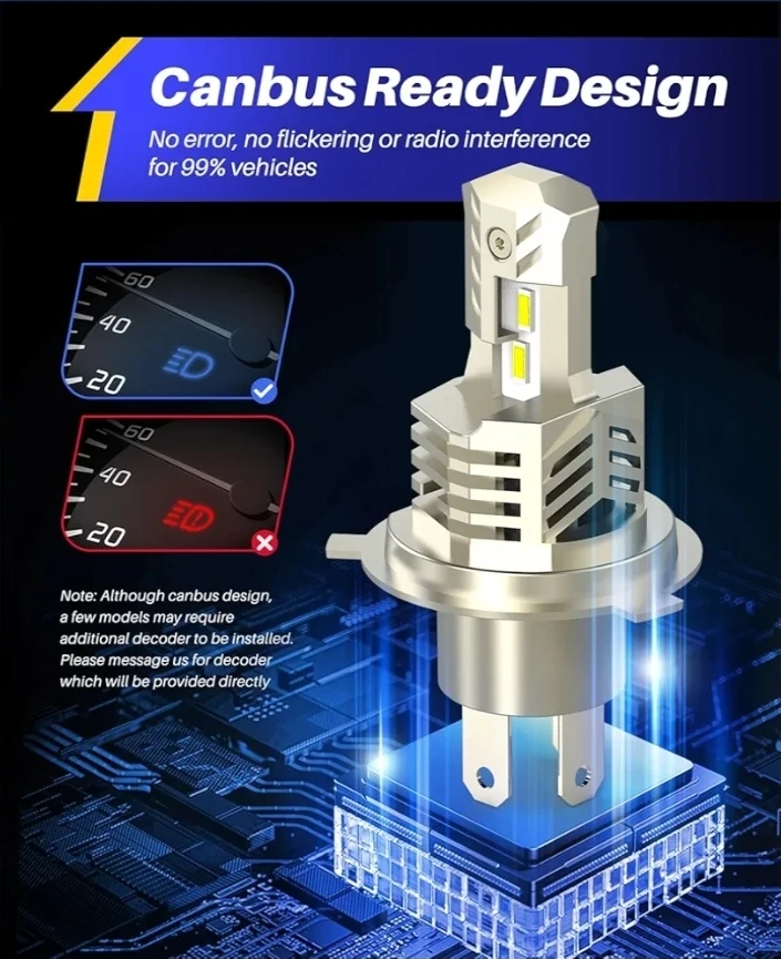 AUTOONE 9003 H4 HB2 LED Headlight Bulbs - photo 5