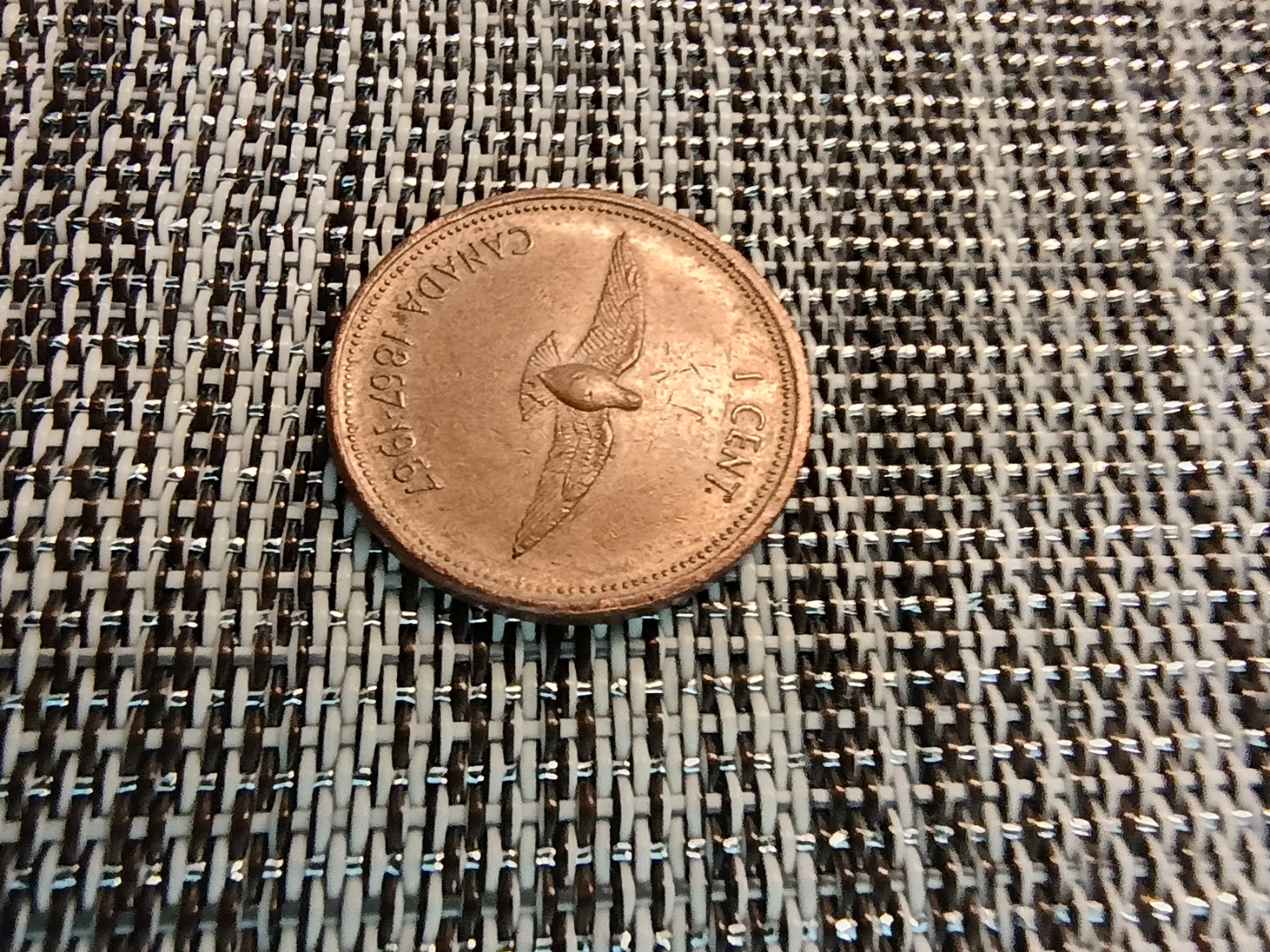 1967 Canadian 1 Cent Coin