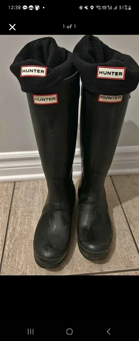 Hunter Black Boots