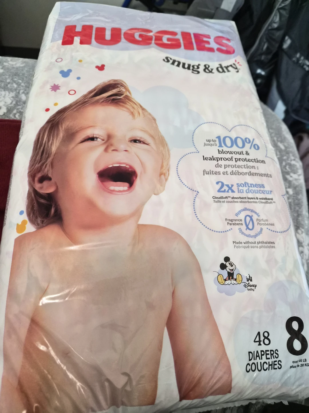 Huggies Snug & Dry Diapers, Size 8, 48 Count