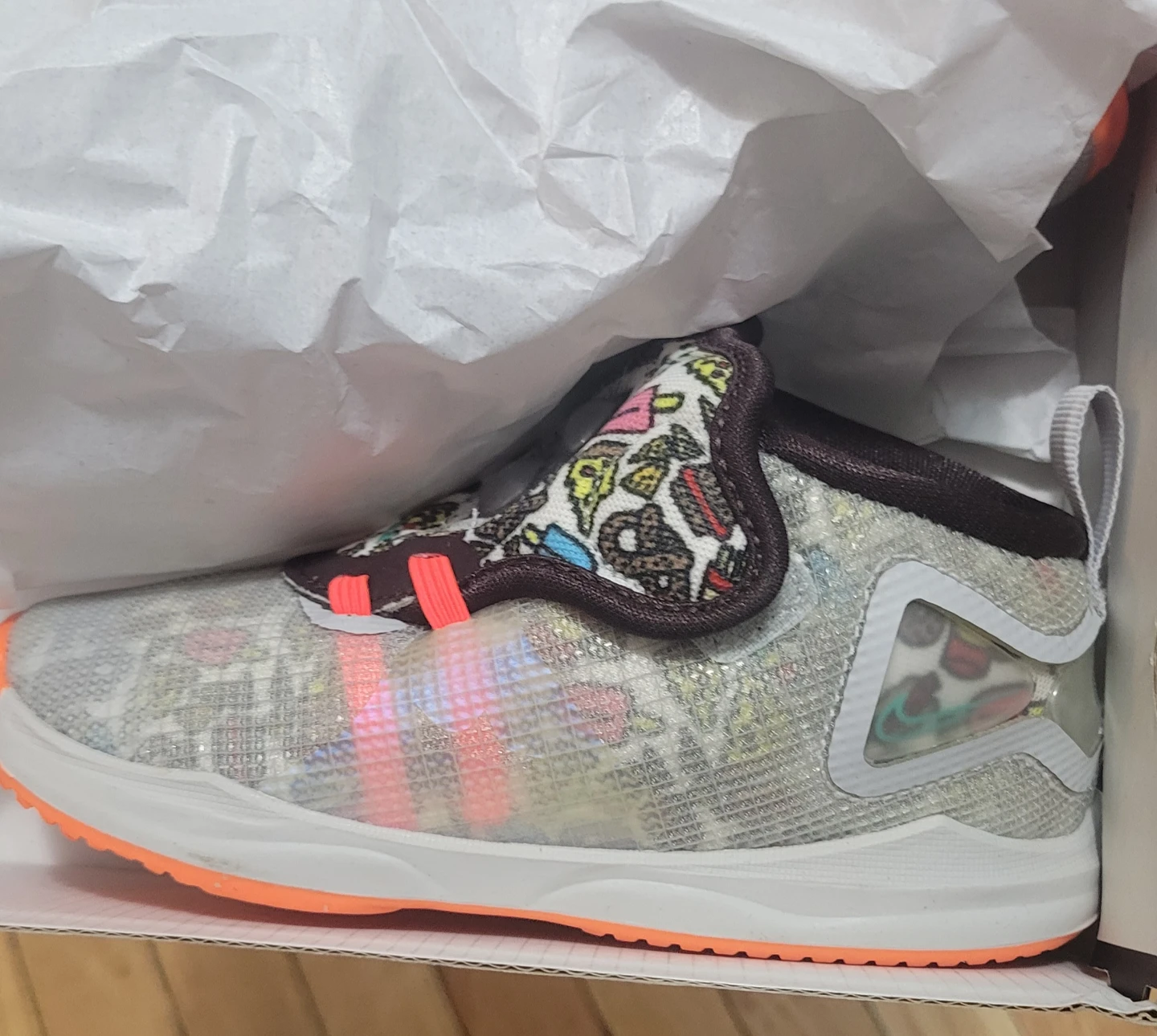 Nike LeBron XIX TD "Grey Fog/Roma Green" Toddler Shoes 10c