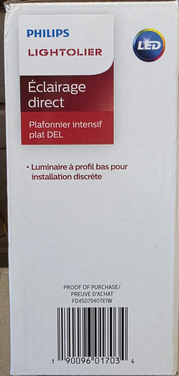 Philips Lightolier LED Flat Downlight - 4" Square, 700 lm, 4000K - photo 3