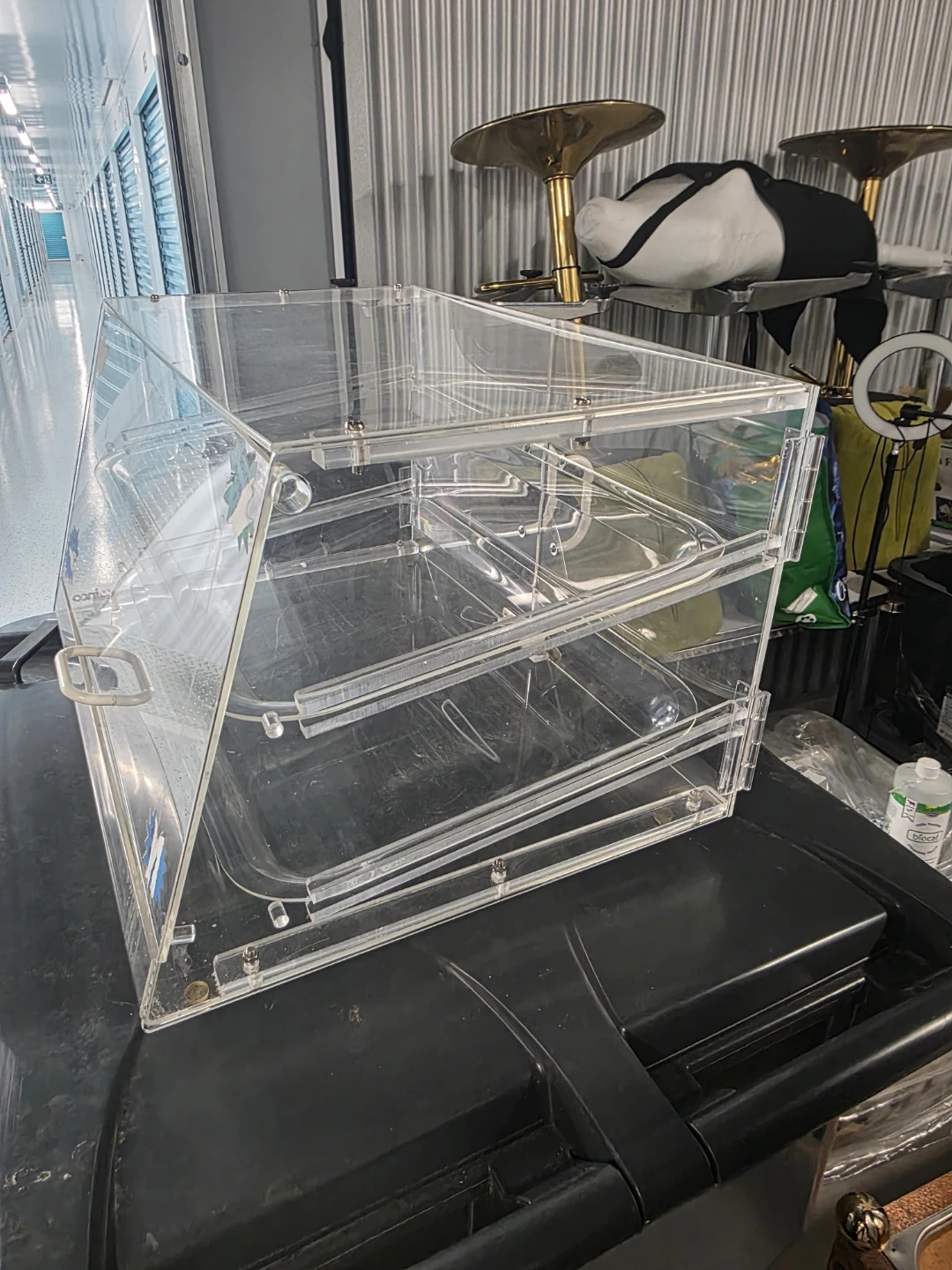 Clear Acrylic Display Case with 2 Tiers