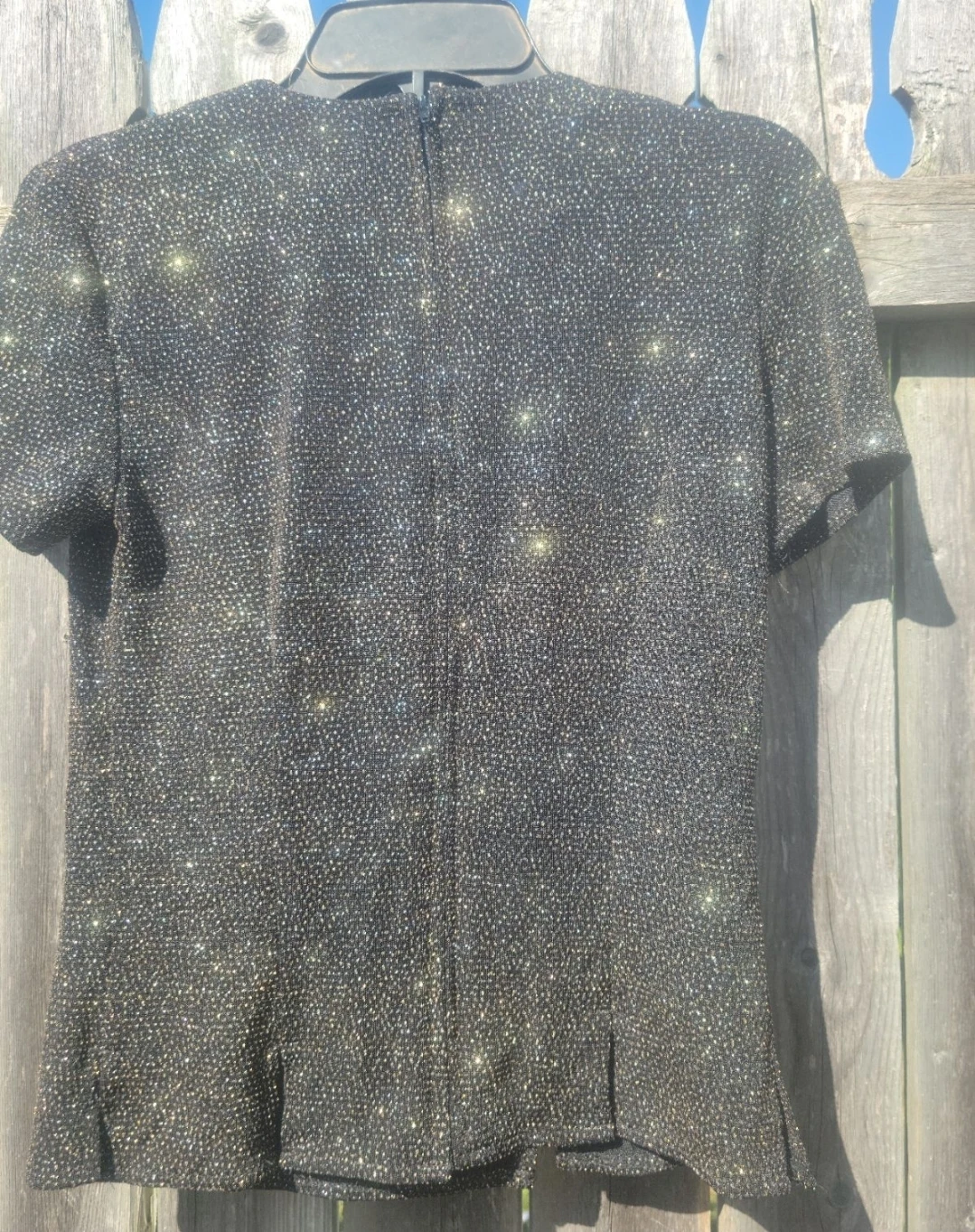 Formal Fashions Black Sparkle Blouse - photo 2