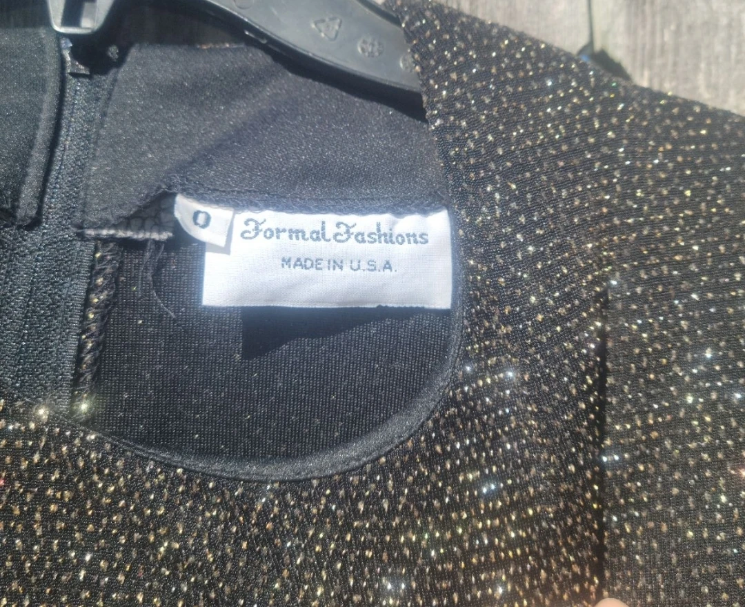 Formal Fashions Black Sparkle Blouse - photo 4