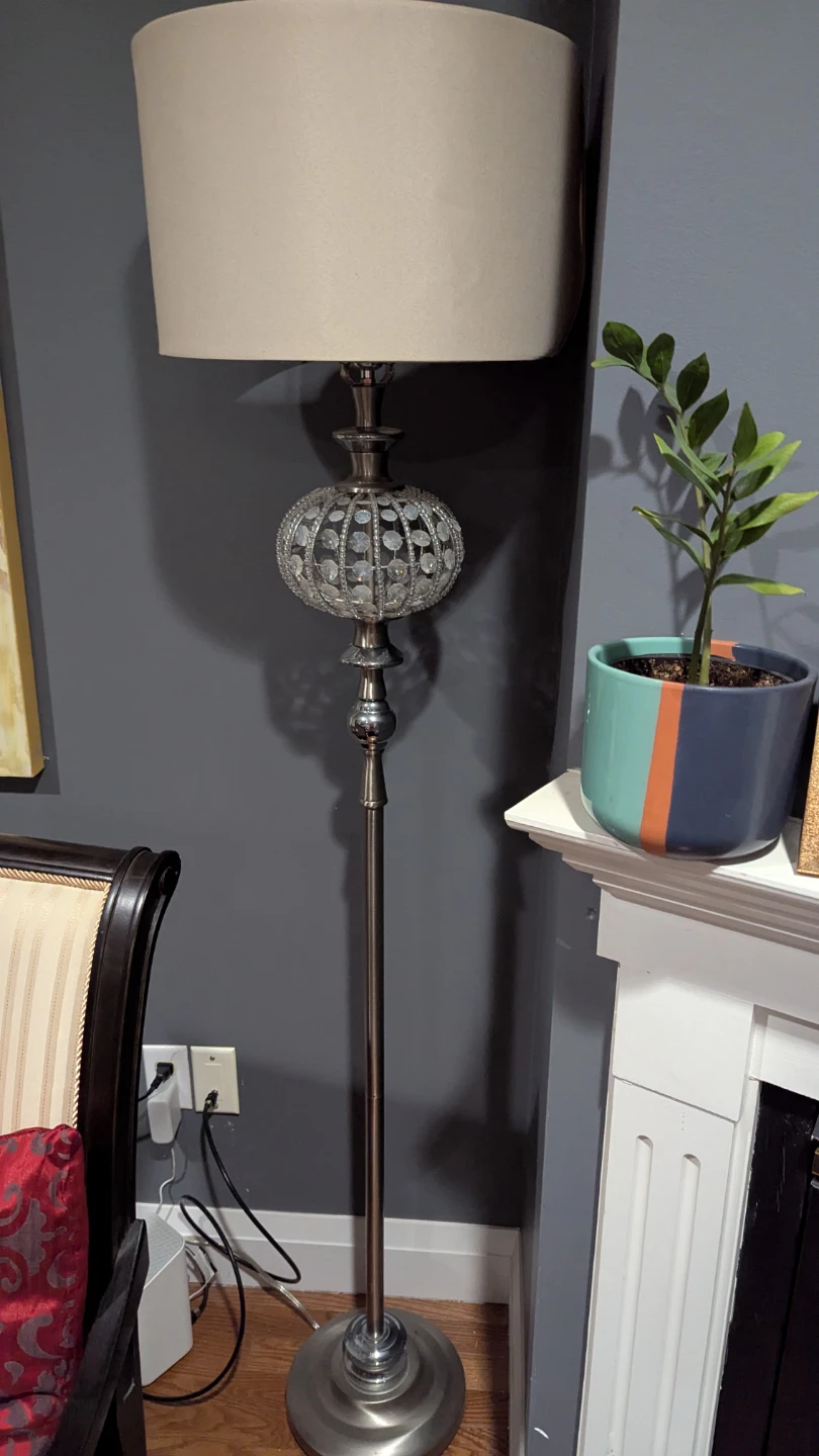 Crystal Accent Floor Lamp